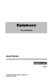 Score of Janet Dunbar's orchestral composition, Epiphany